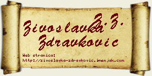 Živoslavka Zdravković vizit kartica
